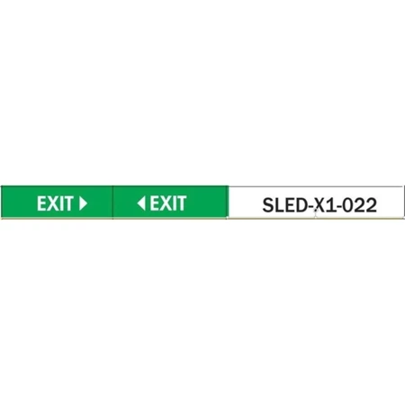 Samcom Electronics Surface Mount Led Slim Exit Sign SLED-X2 (Double Sided)