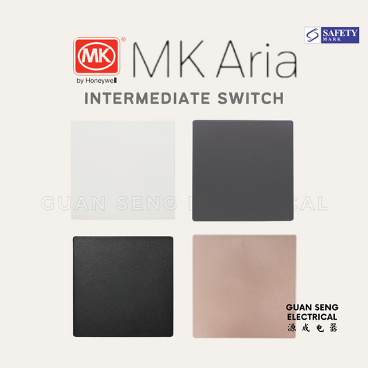 MK Honeywell Aria Intermediate Switch White Grey Rose Gold Black