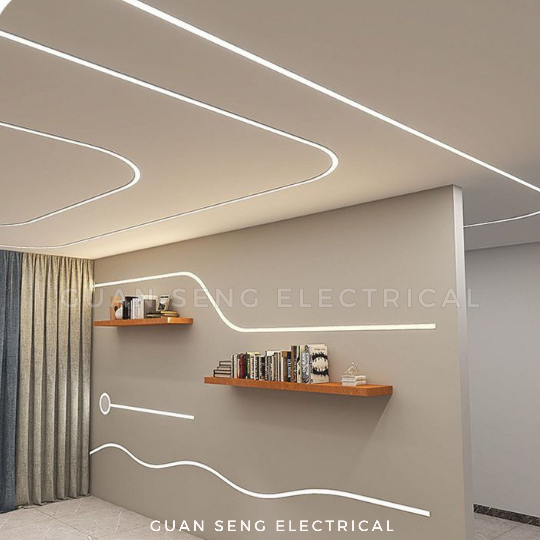 Embedded Flexible Silicon Sleeve Light Diffuser Channel LED Strip Profile