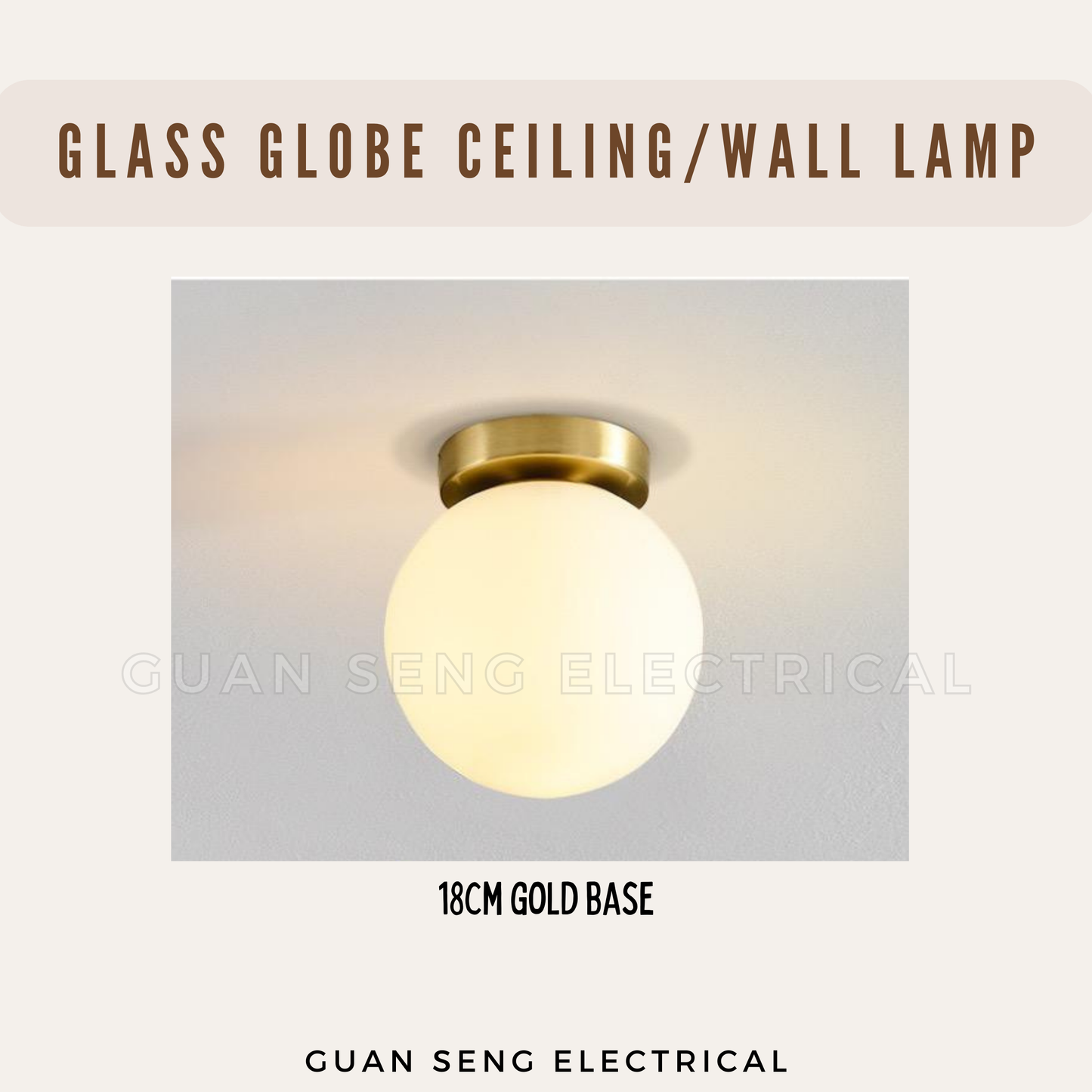 Frosted Glass Globe Wall Light Ceiling Light Black Gold G9 E27