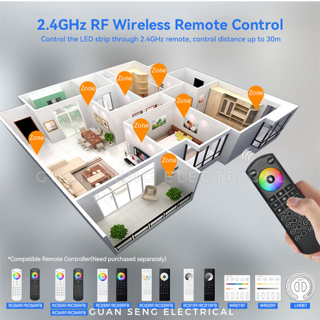 5in1 Smart LED Strip Light Controller WIFI TUYA 12V 24V