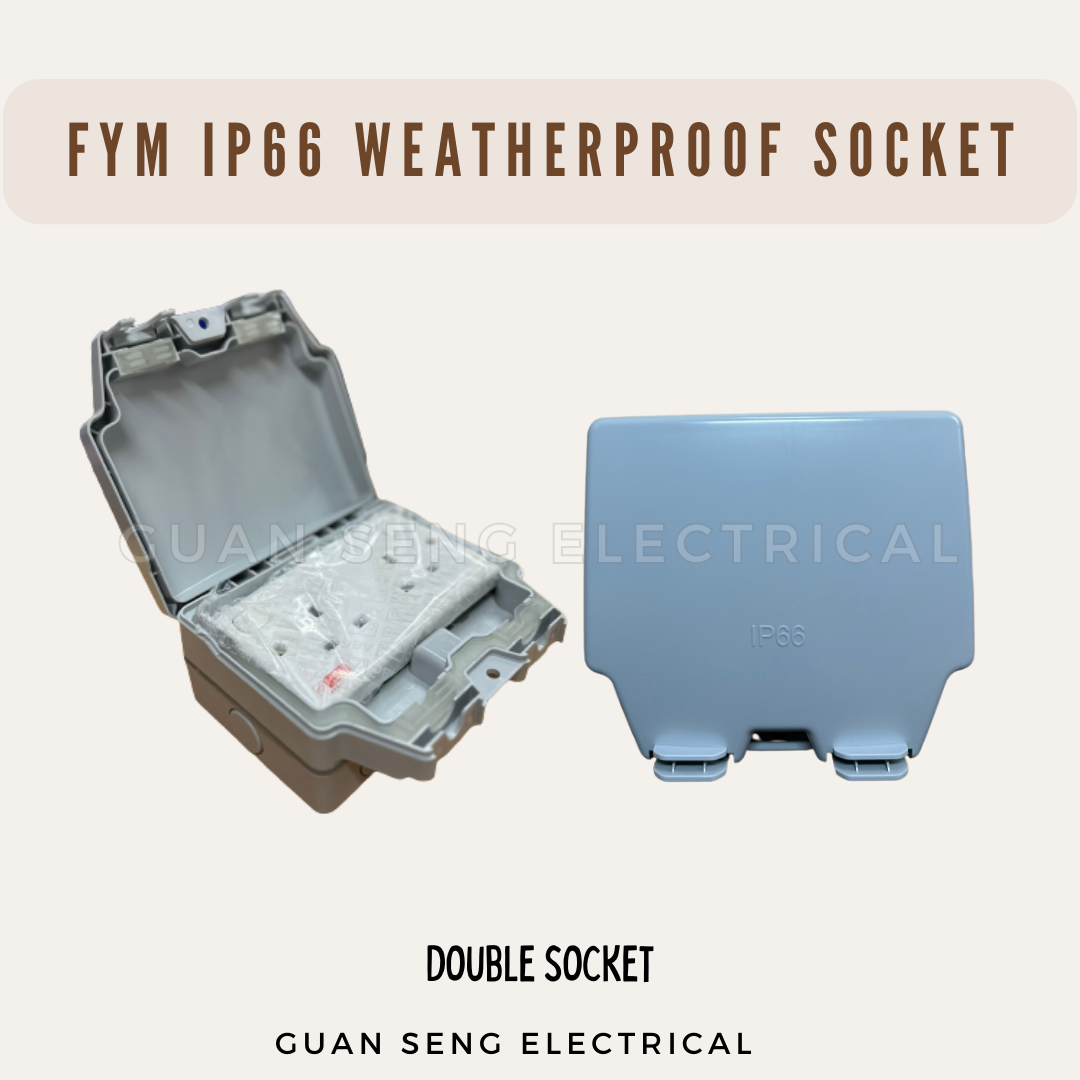 FYM IP66 Weatherproof Waterproof Switch Socket Outlet 13A