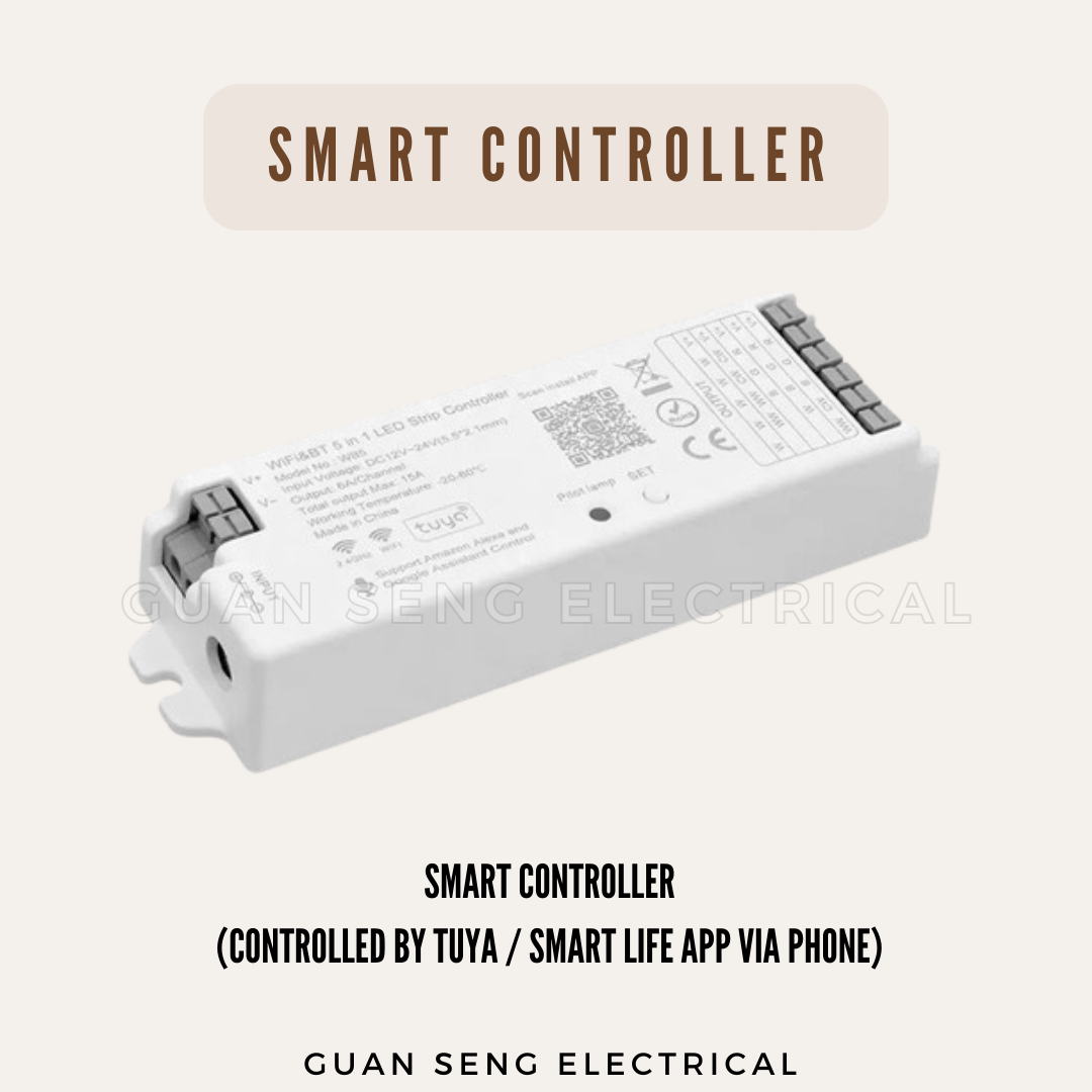5in1 Smart LED Strip Light Controller WIFI TUYA 12V 24V