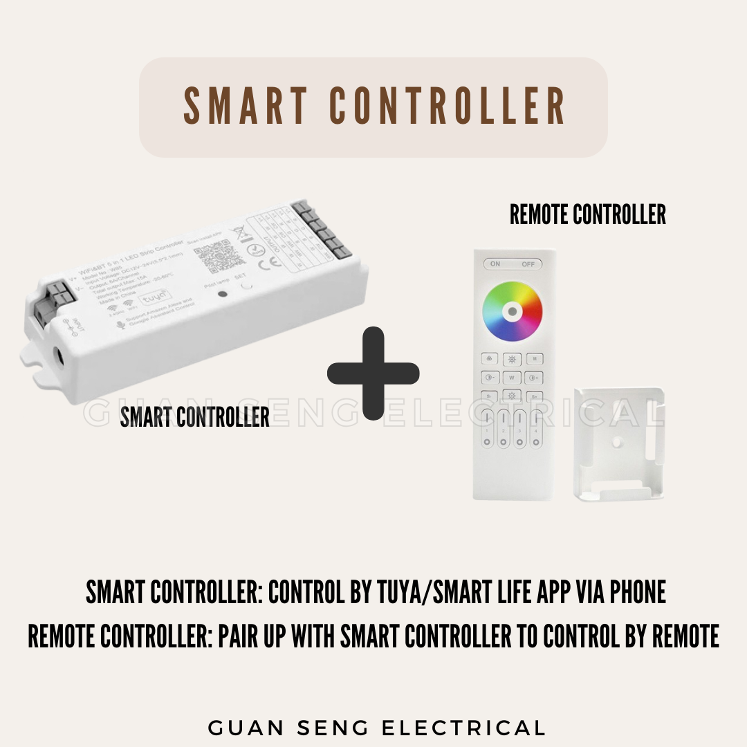 5in1 Smart LED Strip Light Controller WIFI TUYA 12V 24V