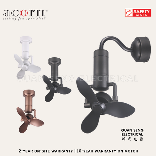 ACORN DC360 16" Corner Ceiling / Wall Mount Fan