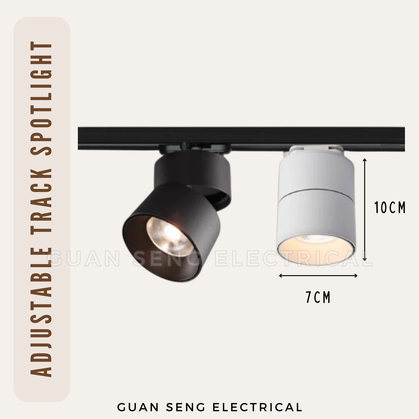 Adjustable LED Track Spotlight