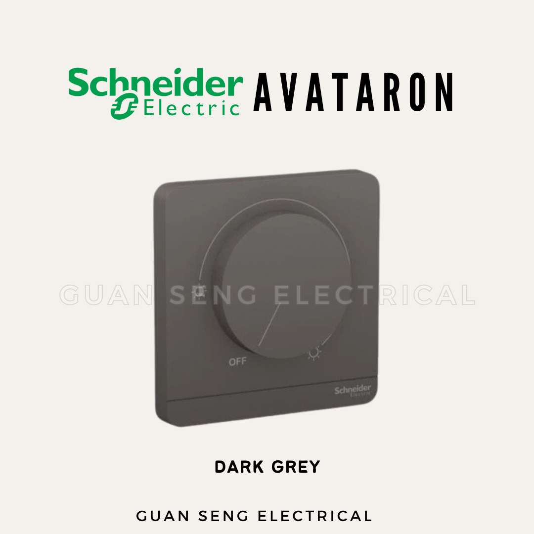 Schneider AvatarON LED Dimmer White Dark Grey Wine Gold
