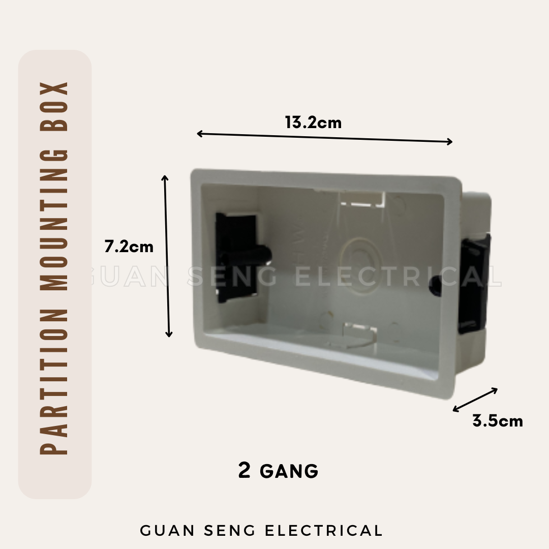 1 Gang 2 Gang Partition Box