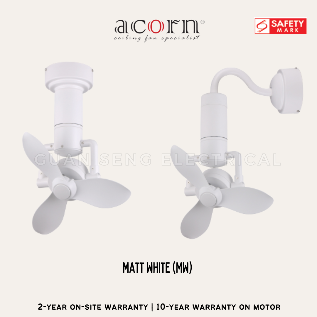 ACORN DC360 16" Corner Ceiling / Wall Mount Fan