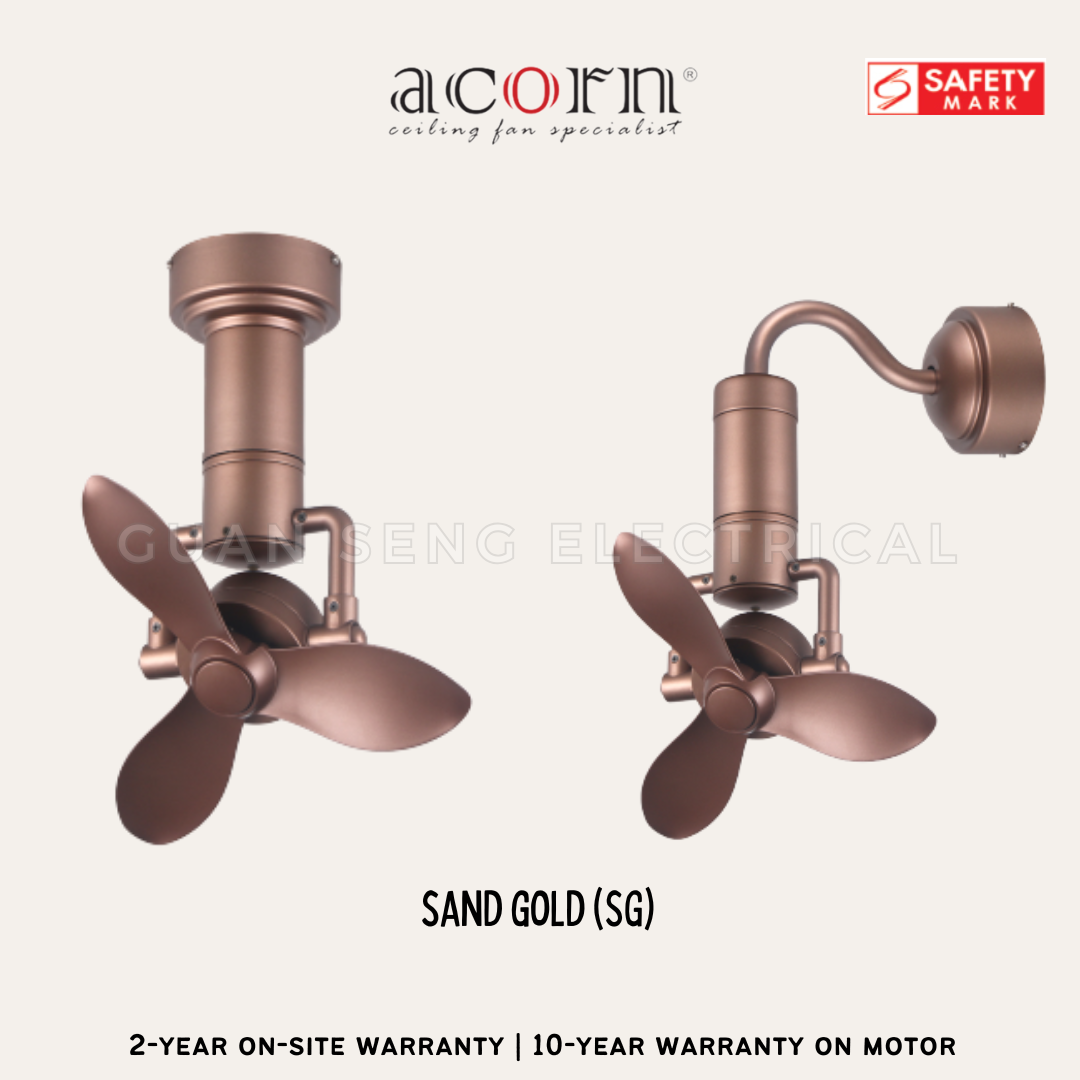 ACORN DC360 16" Corner Ceiling / Wall Mount Fan