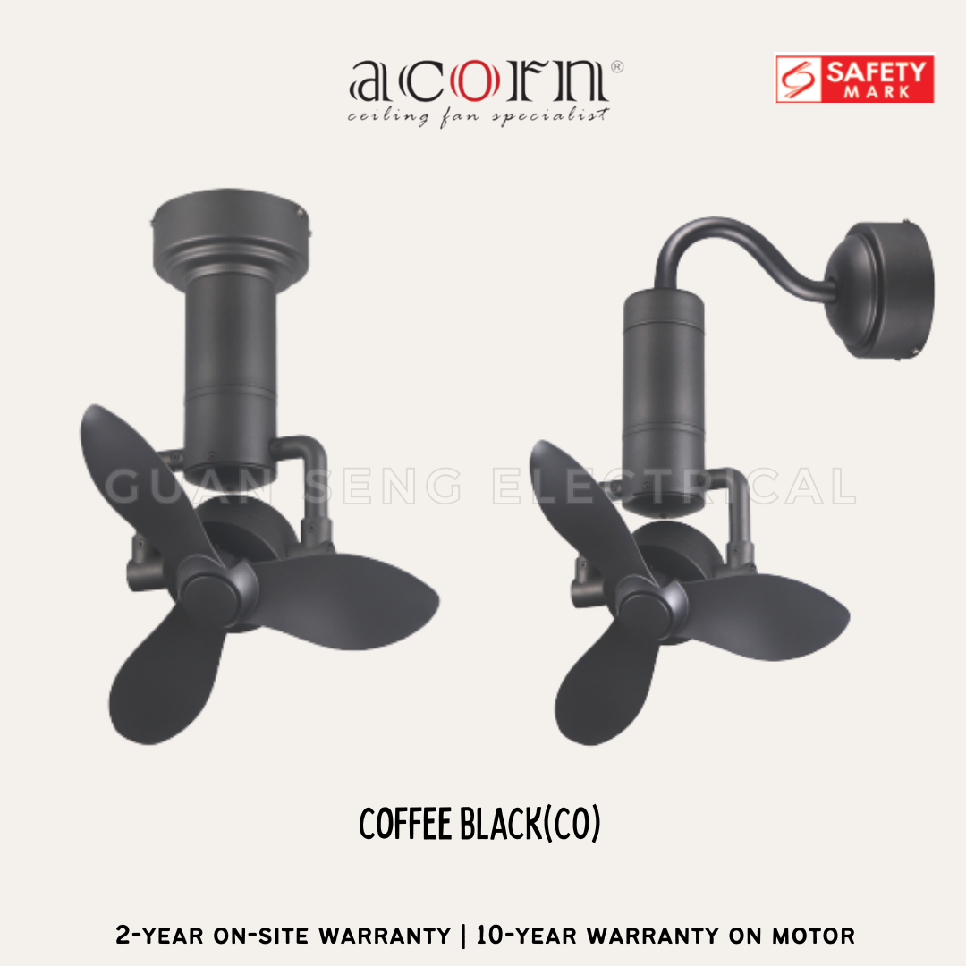 ACORN DC360 16" Corner Ceiling / Wall Mount Fan