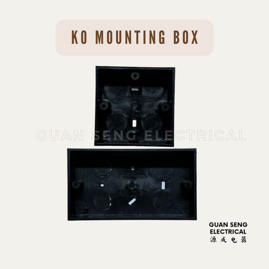 1 Gang 2 Gang KO Mounting Box
