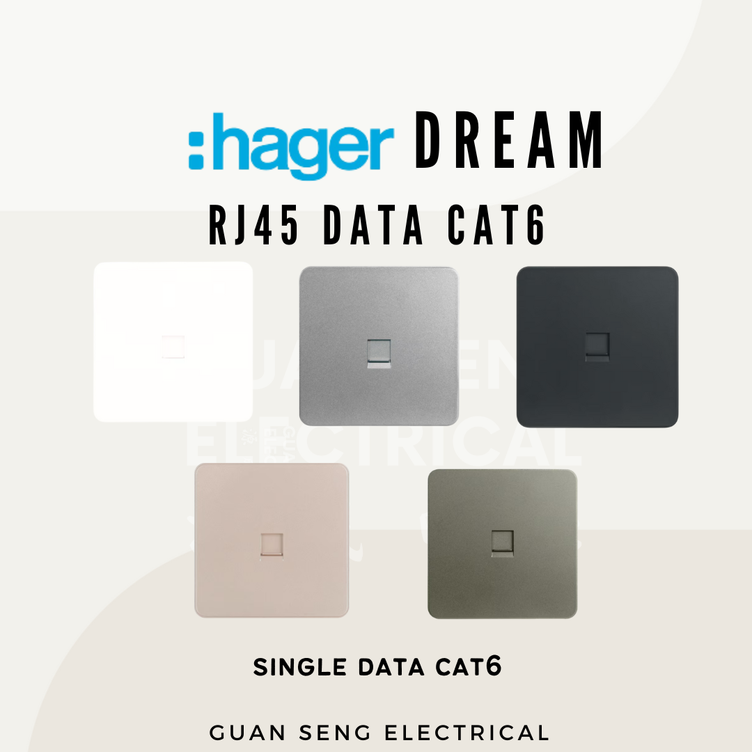 Hager Dream RJ45 Cat6 Data Socket
