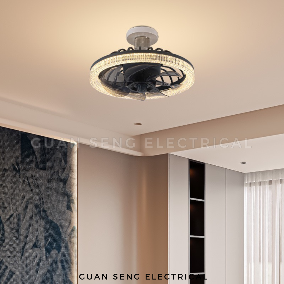 Premium Top Suction Ceiling Lamp with Fan