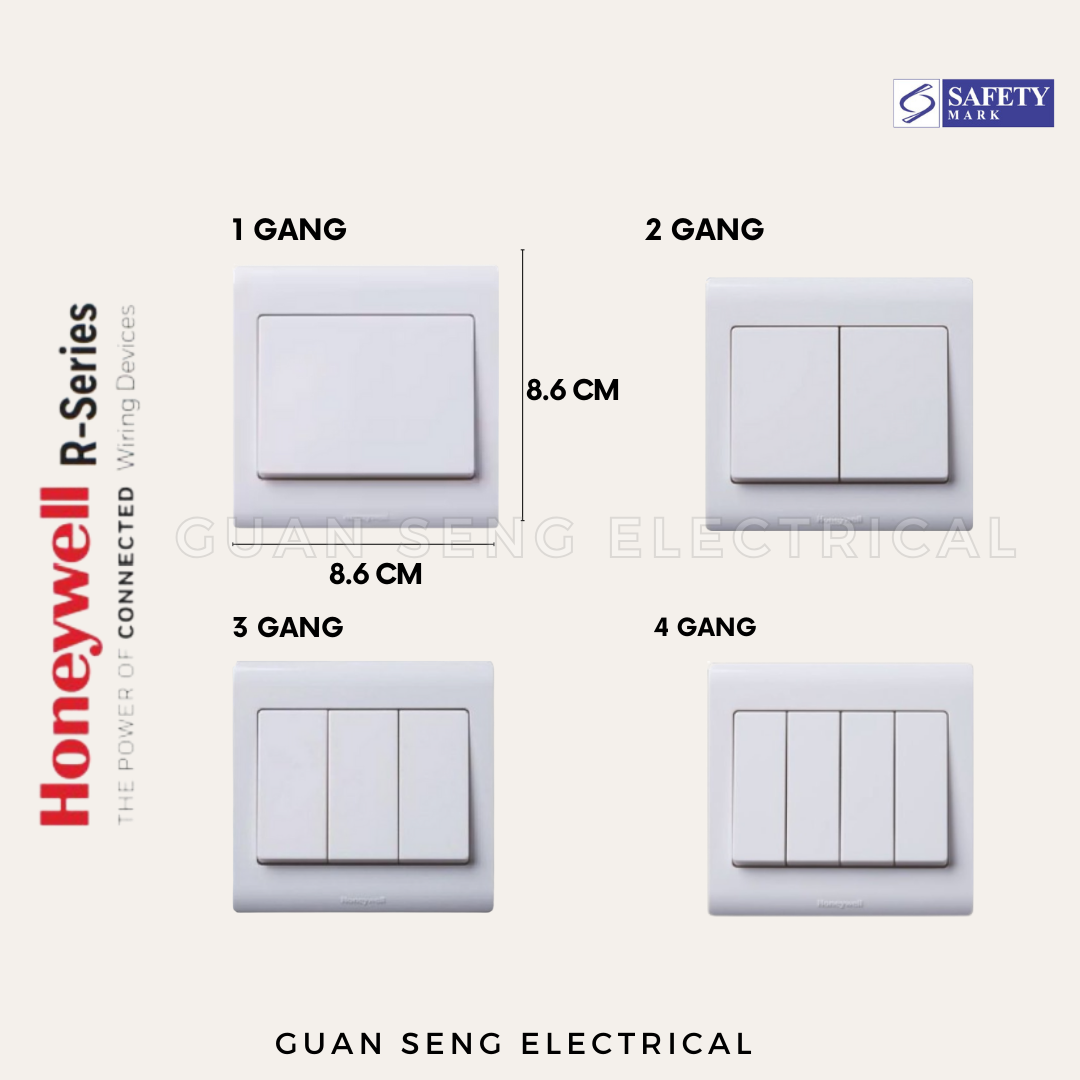 MK Honeywell R Series Socket and Switch