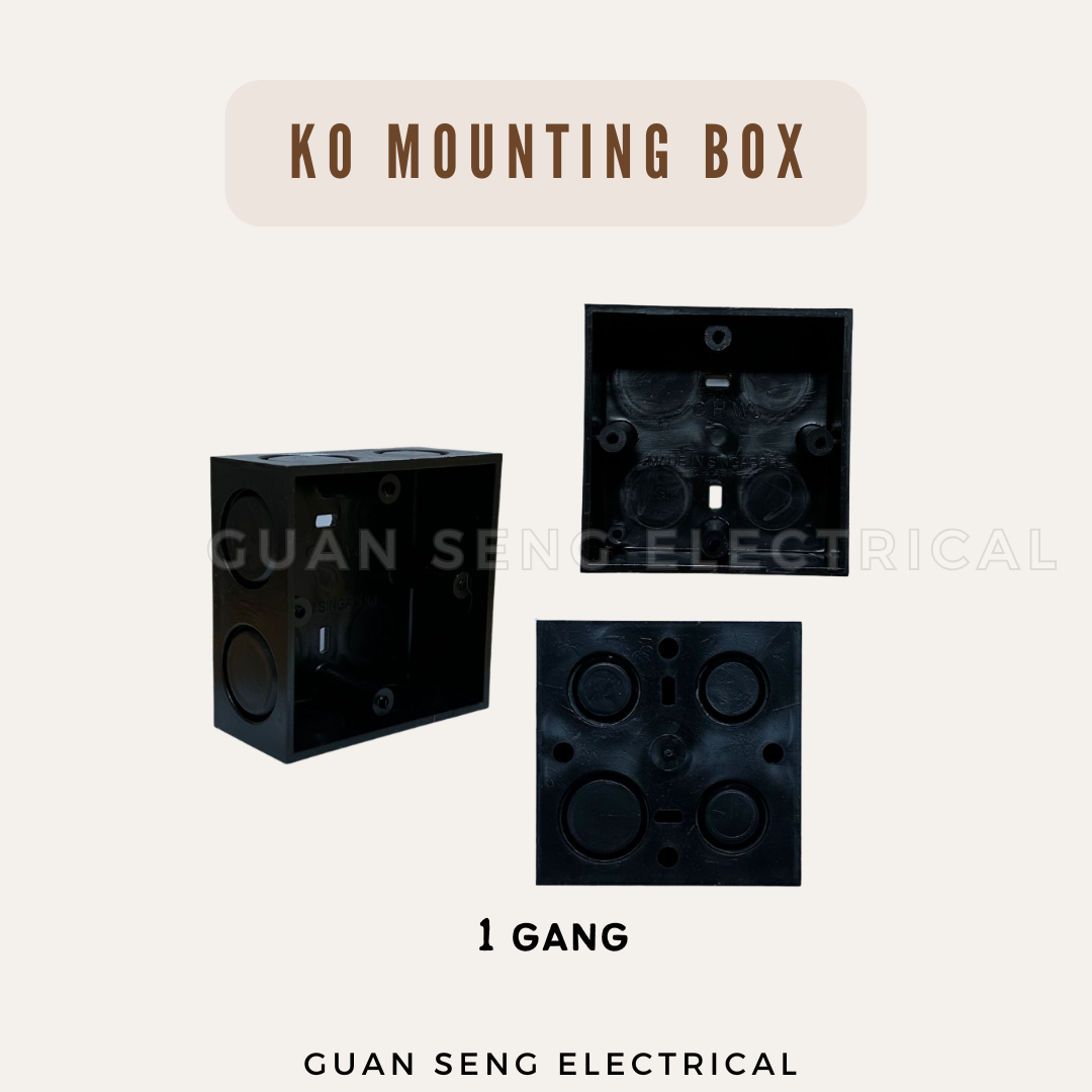 1 Gang 2 Gang KO Mounting Box