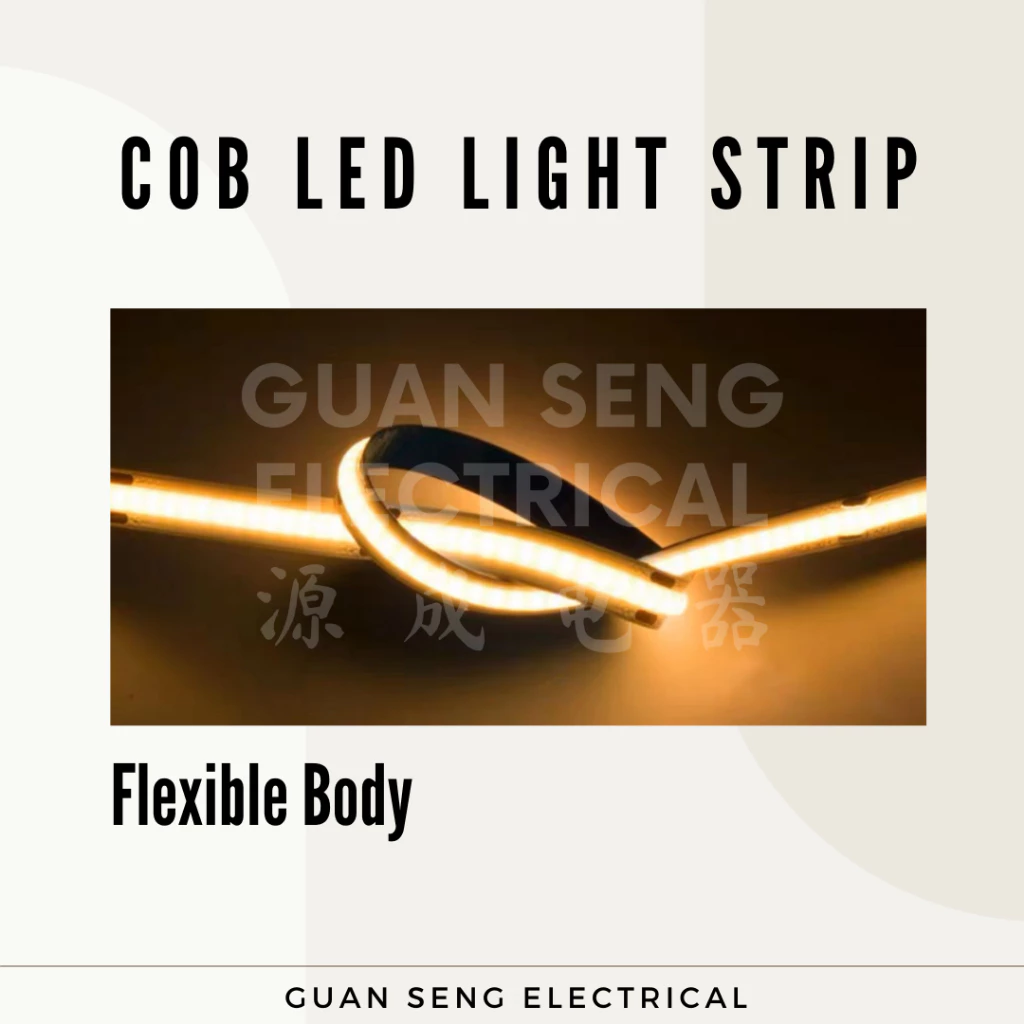 Premium Tri-tone 3Tone COB LED Light Strip 608LEDS 5M 12V 24V