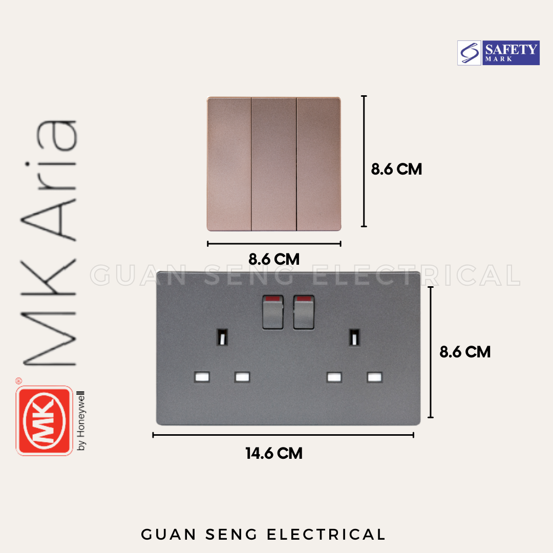 MK Honeywell Aria Switch and Socket