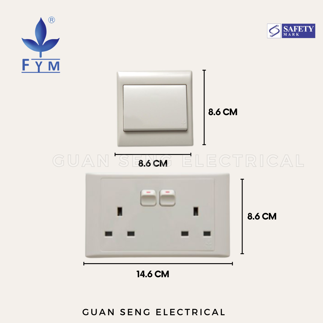 FYM Switch and Socket White