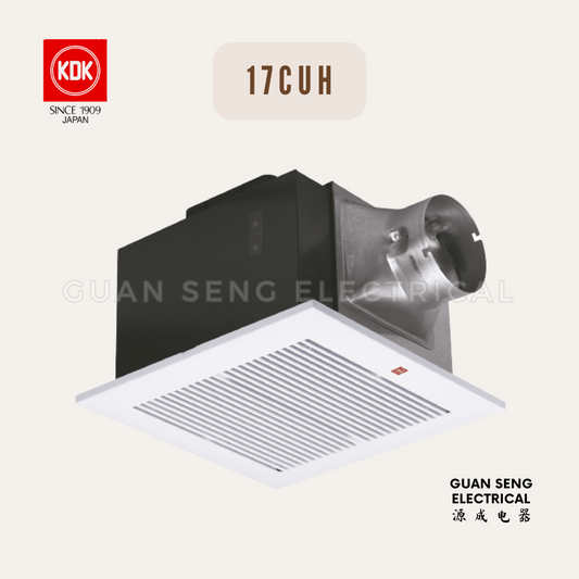 KDK 17CUH 24CUH Ceiling Mounted Ventilation Fan Exhaust Fan