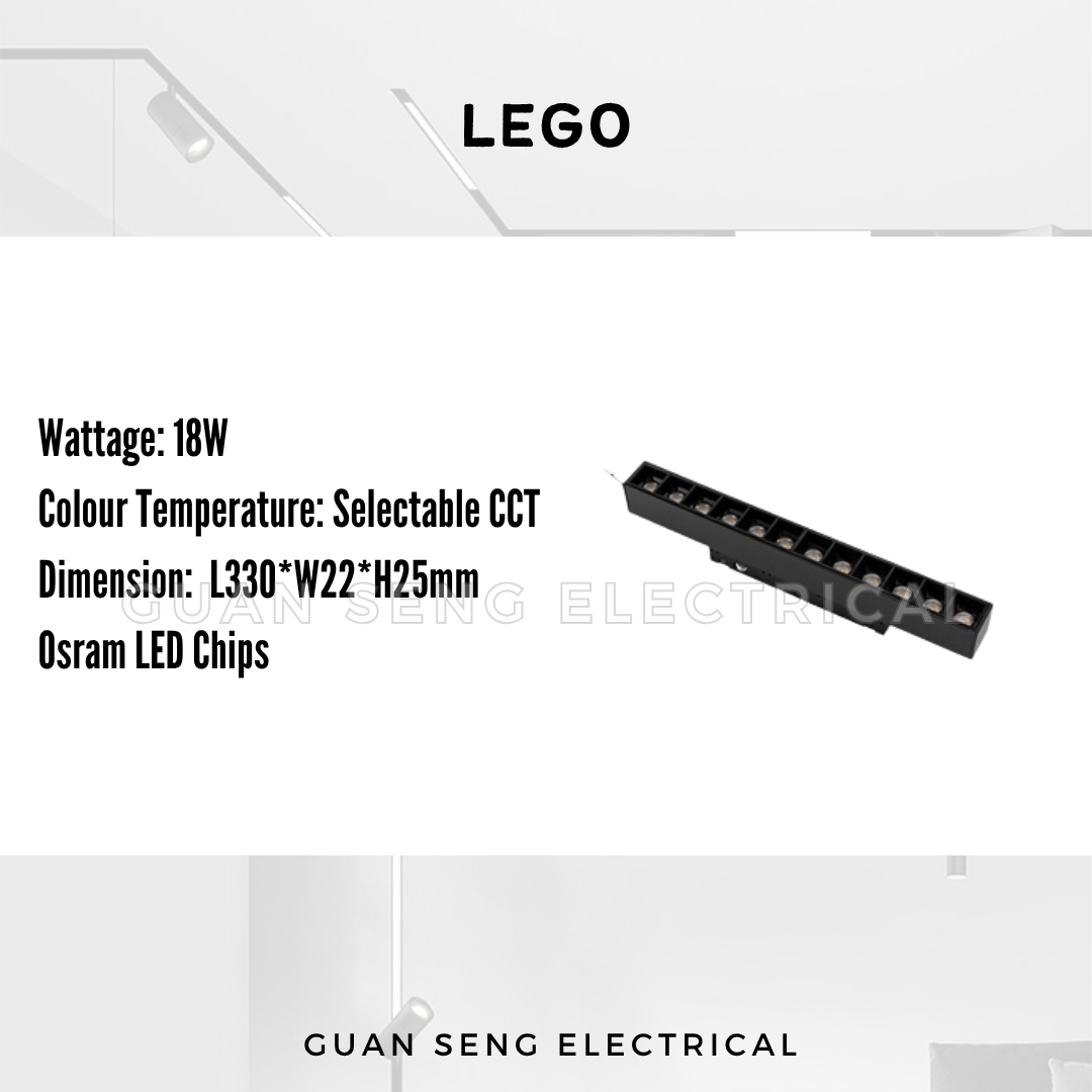 Magnetic Track Light System 48V Recessed Surface | Guan Seng Electrical