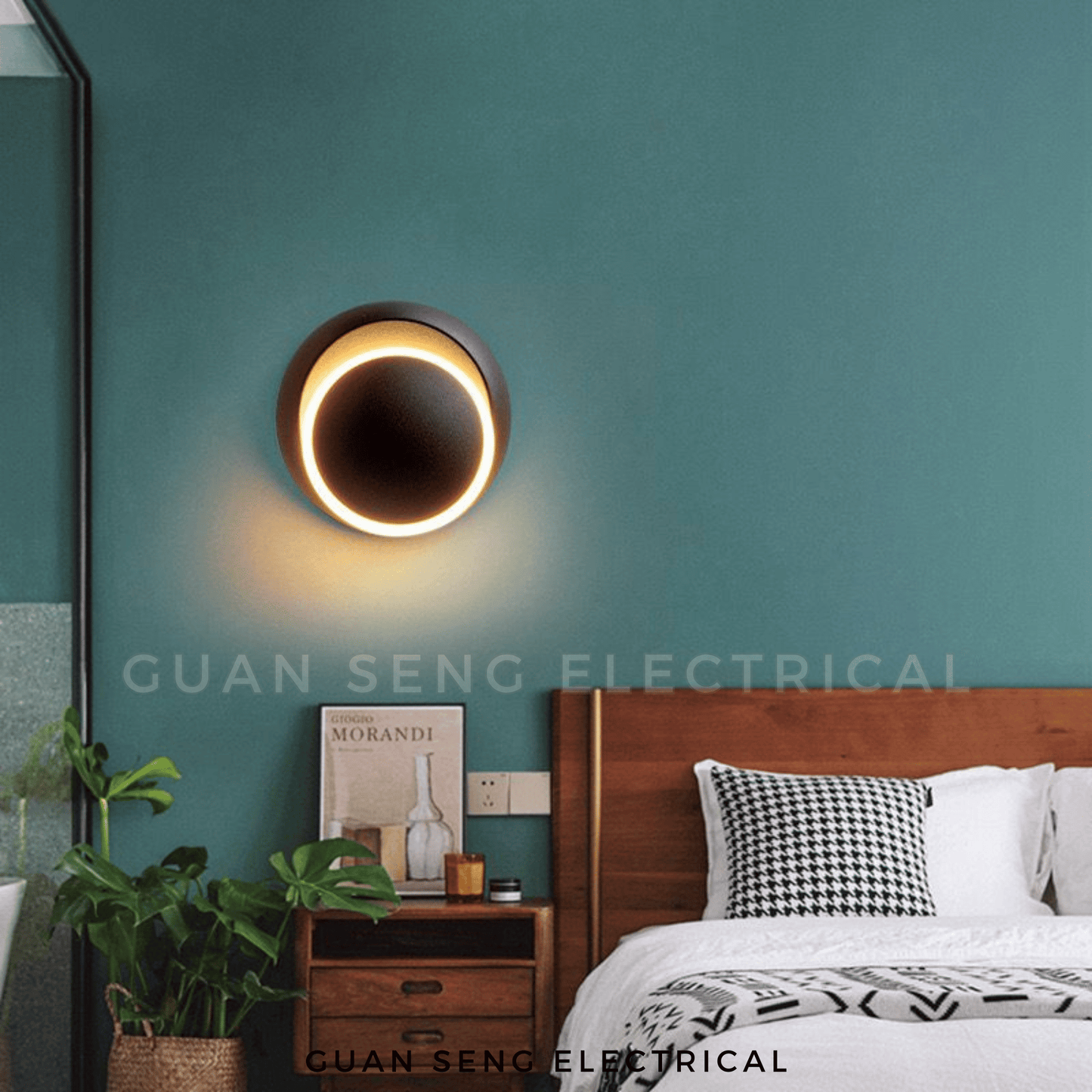 Rotatable 360 Round Wall Lamp 7W Warm White