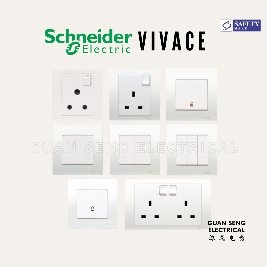 Schneider Electric Vivace Socket and Switch