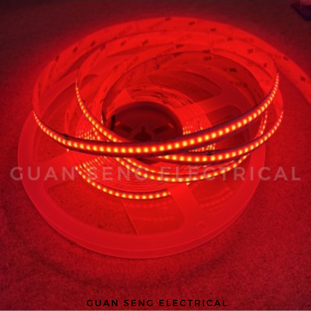 IP68 COB LED Strip Light 5M High Density Waterproof Flexible DC24V 528LEDs/m