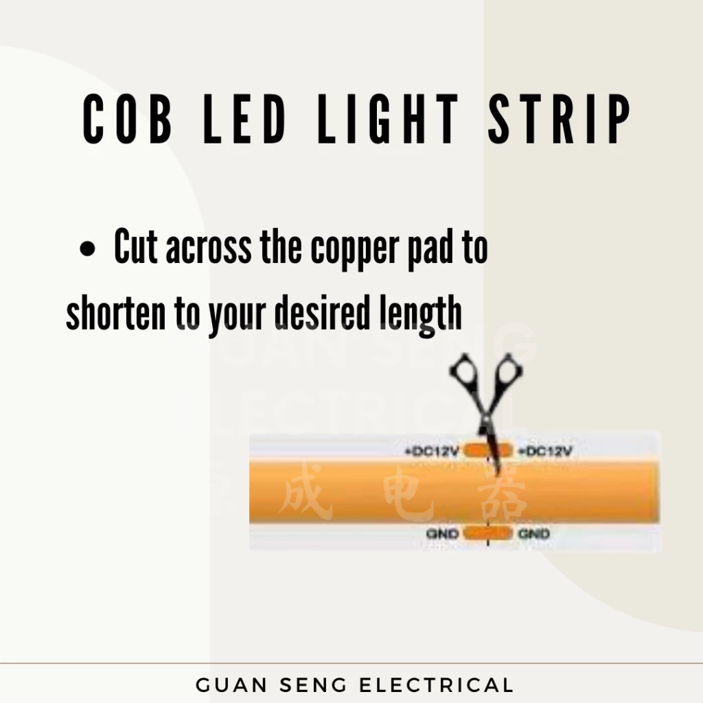Premium Tri-tone 3Tone COB LED Light Strip 608LEDS 5M 12V 24V