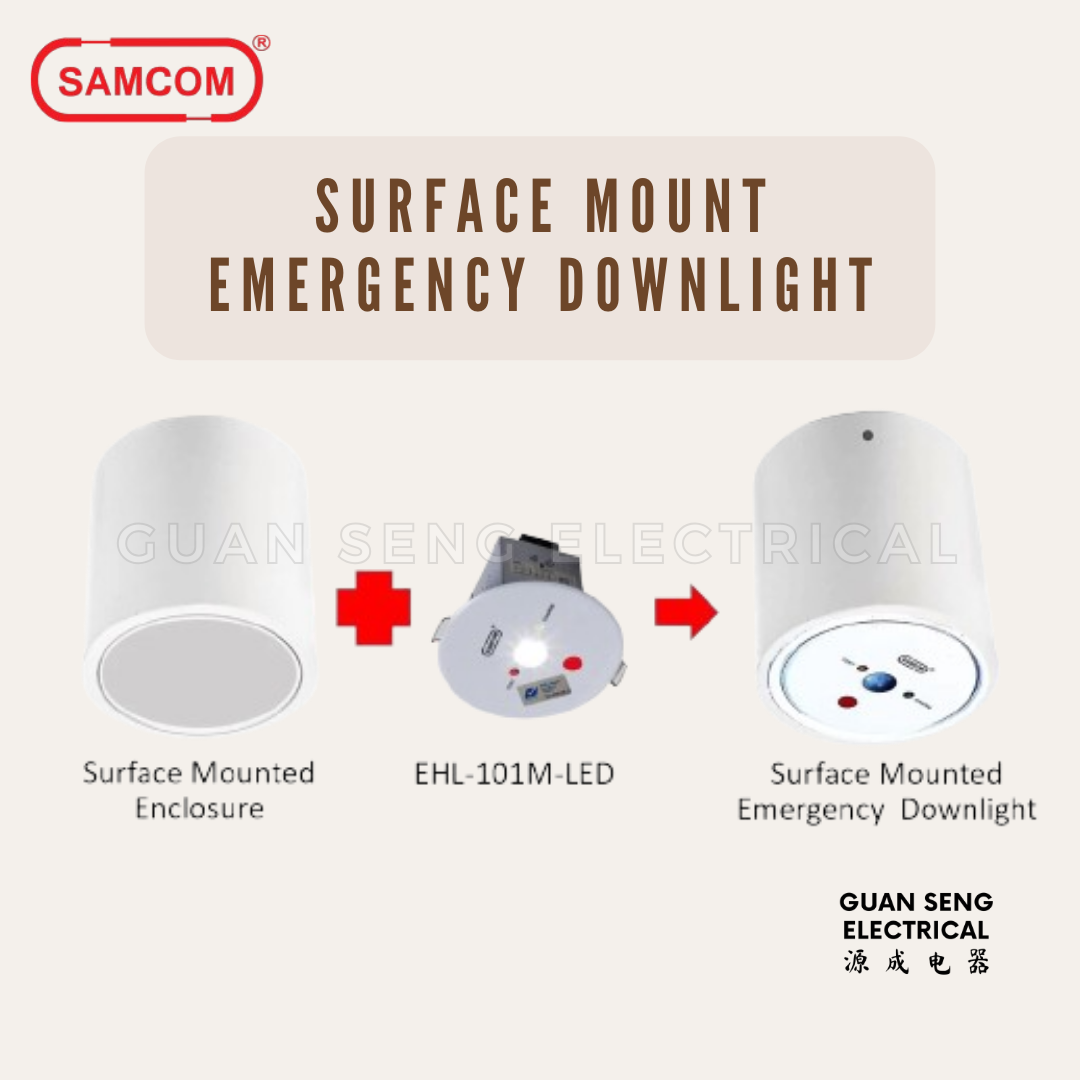 Samcom Electronics Surface Mount Led Down Light EHL-101M-LED + CLD