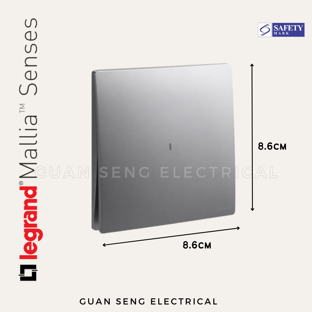 Legrand Mallia Senses 20A Heater 1G1W 1G2W 2G1W