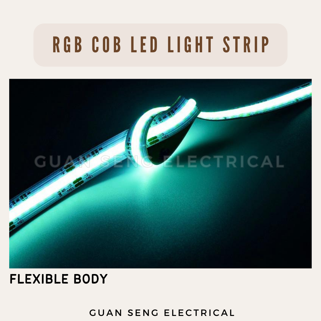 RGB COB LED Light Strip Dimmable 5M 24V