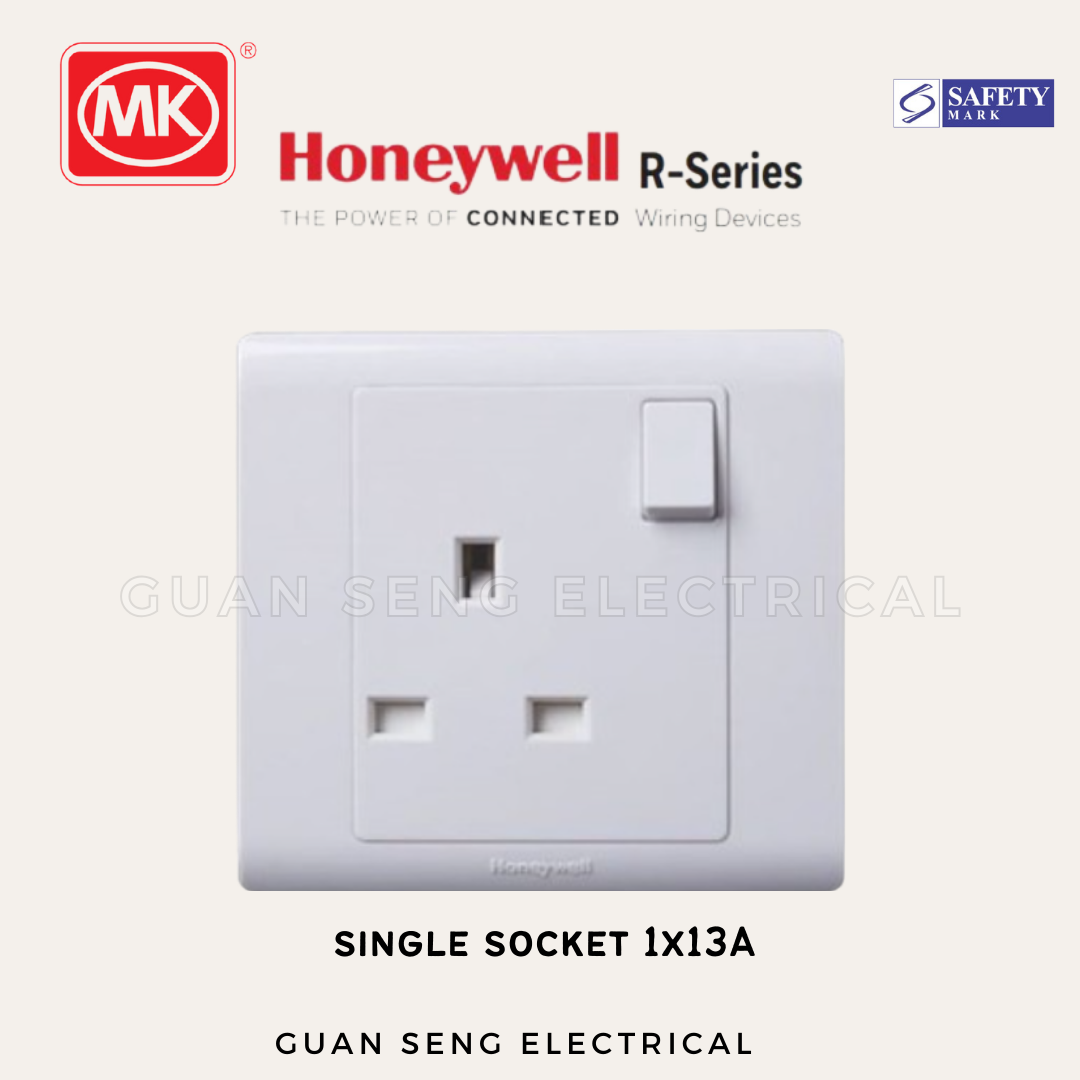 MK Honeywell R Series Socket and Switch