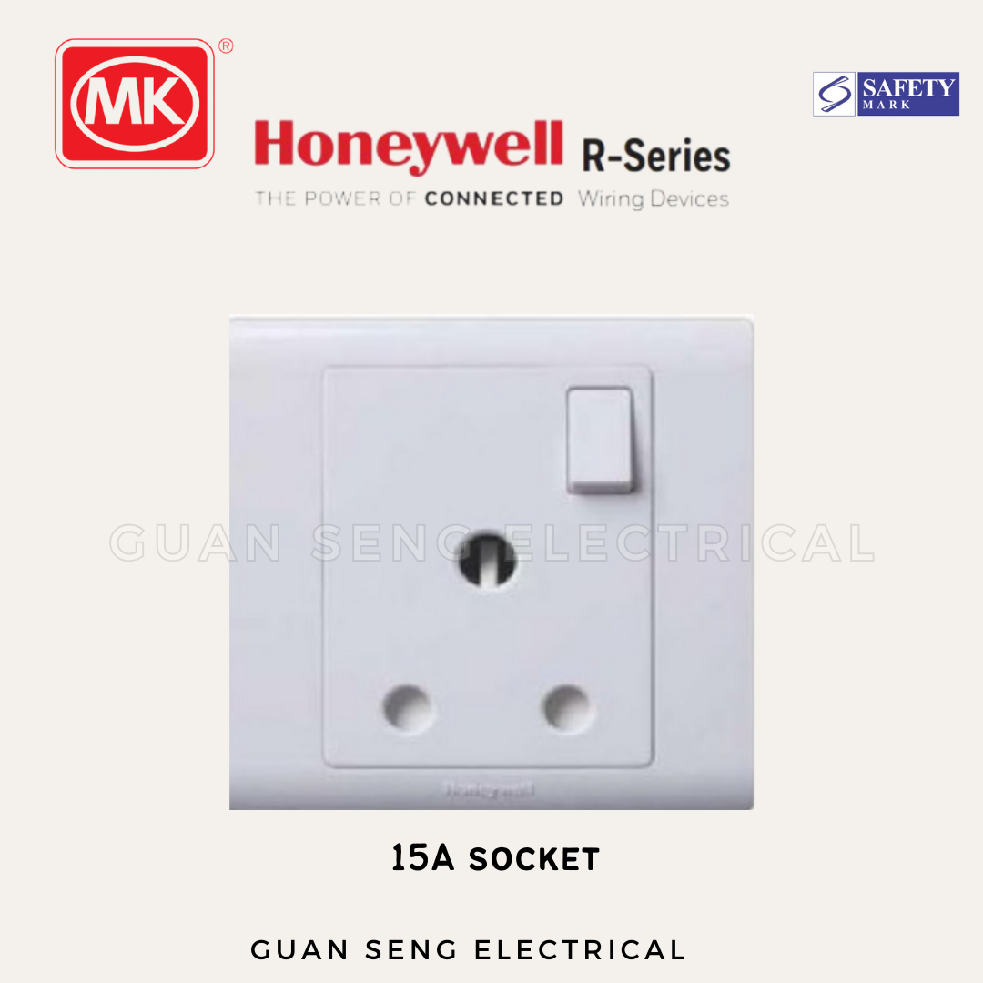 MK Honeywell R Series Socket and Switch