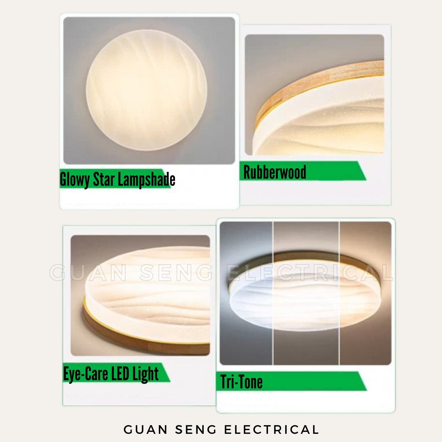 Starry Glow LED Ceiling Light 24W 36W Daylight 3Tone Tritone