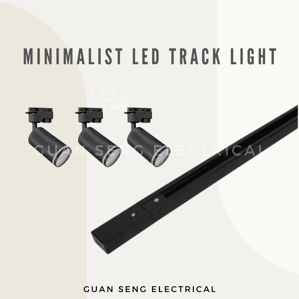 Minimalist LED Track Light Black White