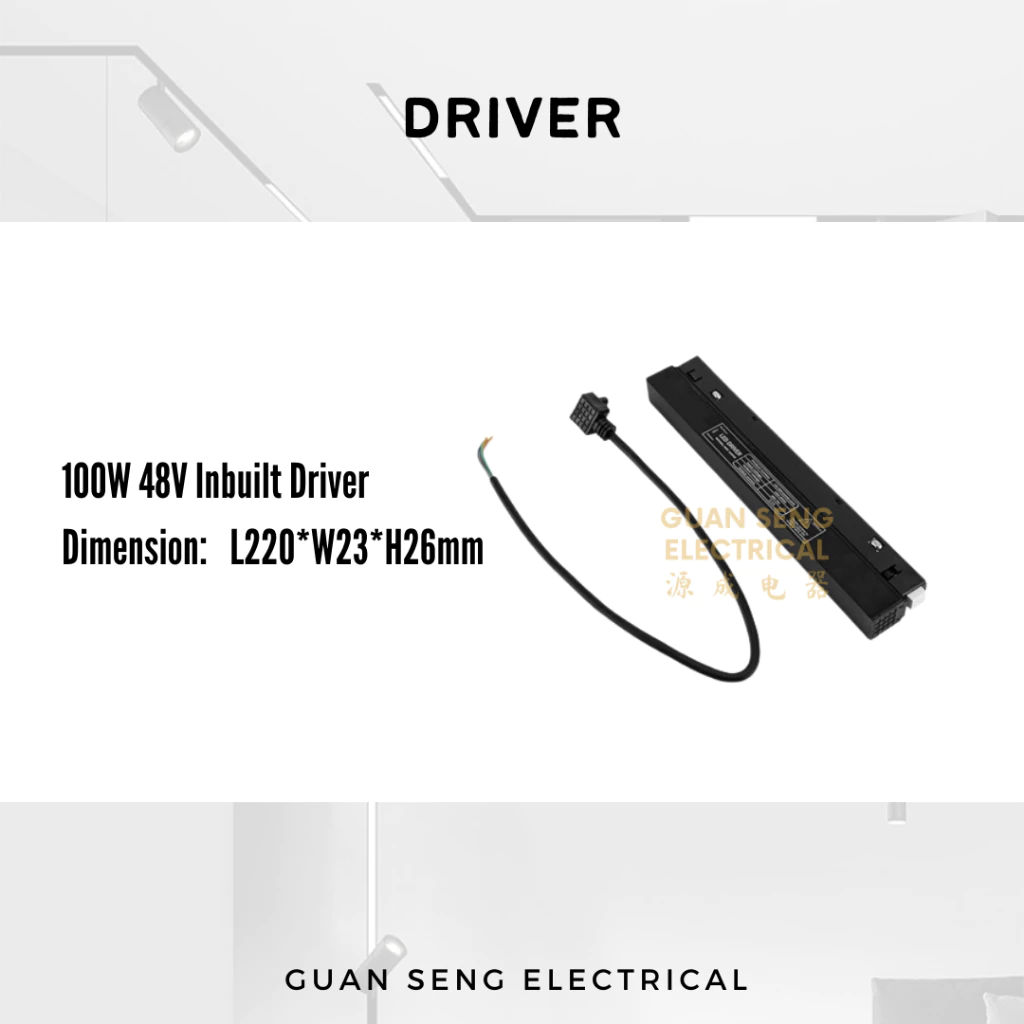 Magnetic Track Light System 48V Recessed Surface
