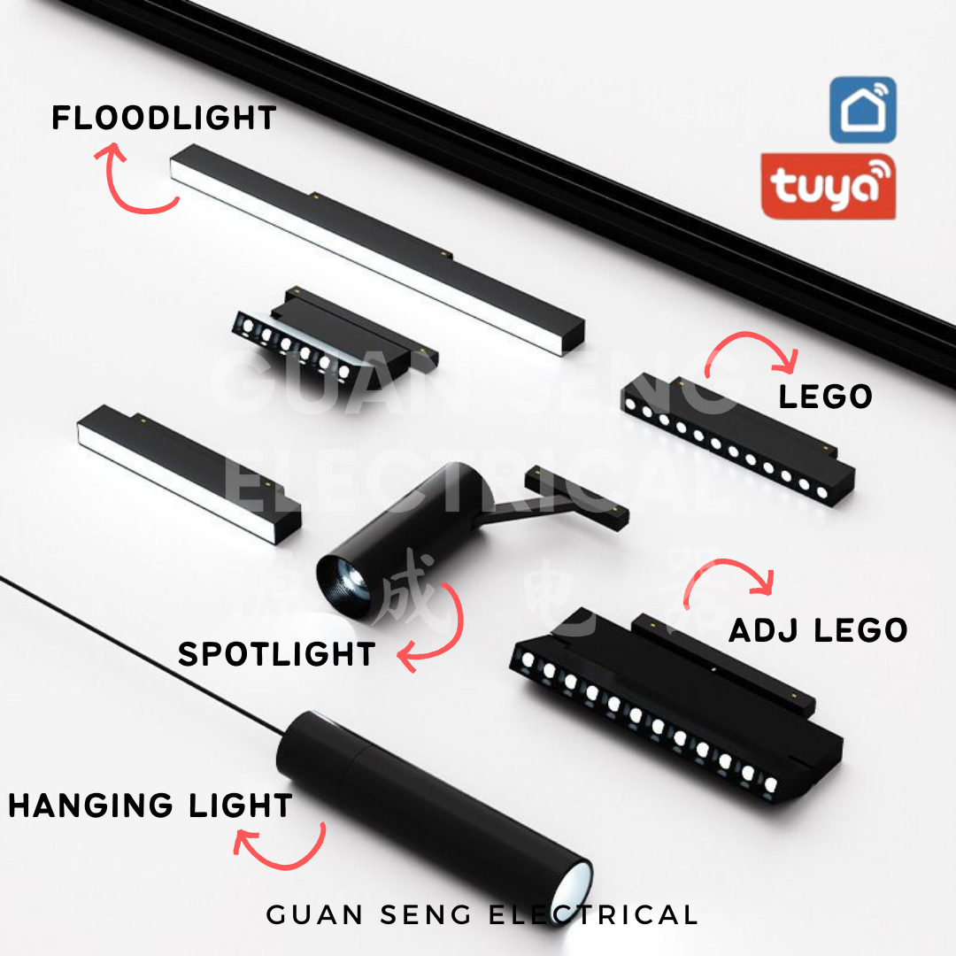 SMART Magnetic Track Light System 48V Recessed Surface
