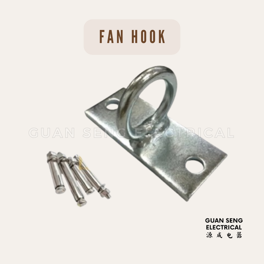 Ceiling Fan Bracket Hook + 2xM10 Sleeve Anchor