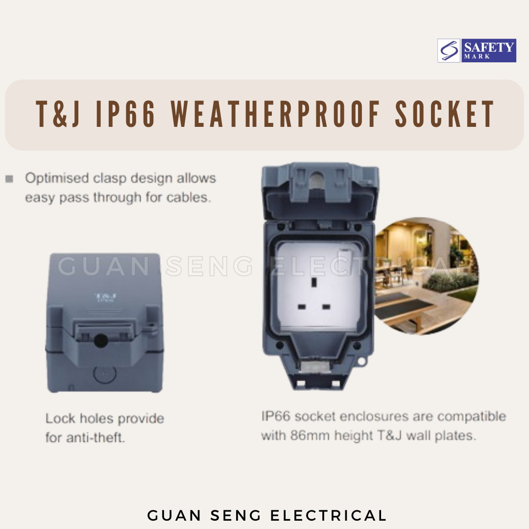 T&J IP66 Socket Outdoor Weatherproof Enclosure