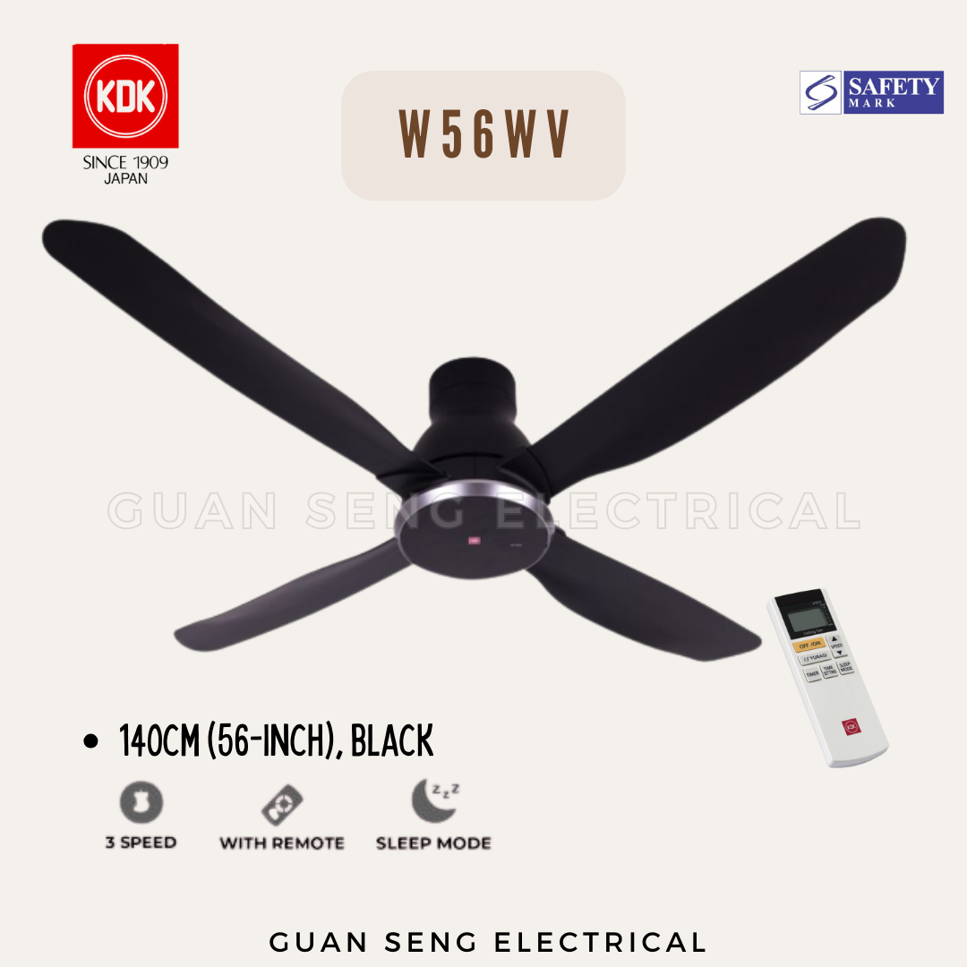 KDK W56WV DC Motor Ceiling Fan with Remote Control