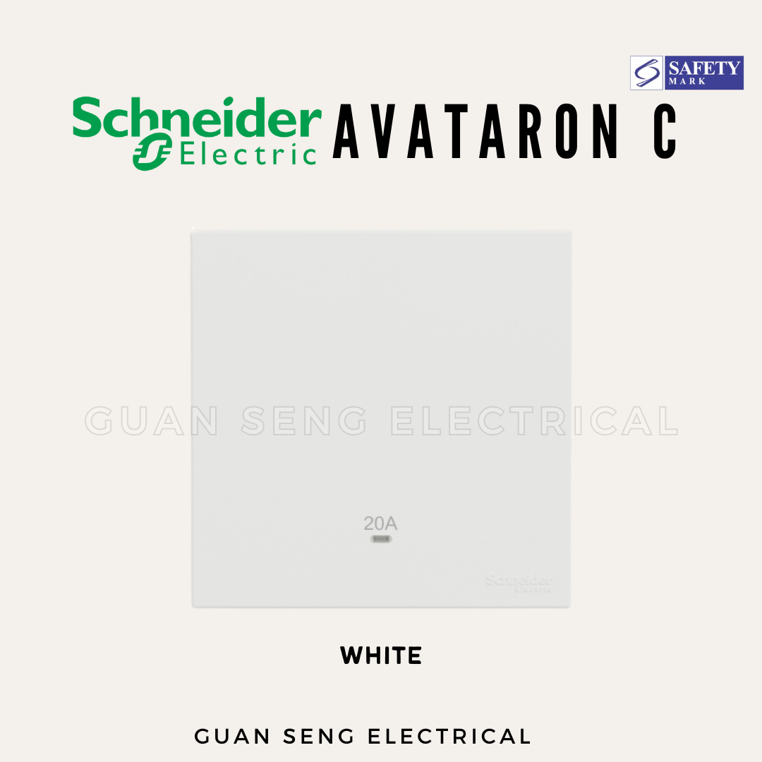 Schneider Avataron C 20A Heater 1G1W 1G2W 2G1W White, Wine Gold, Dark Grey