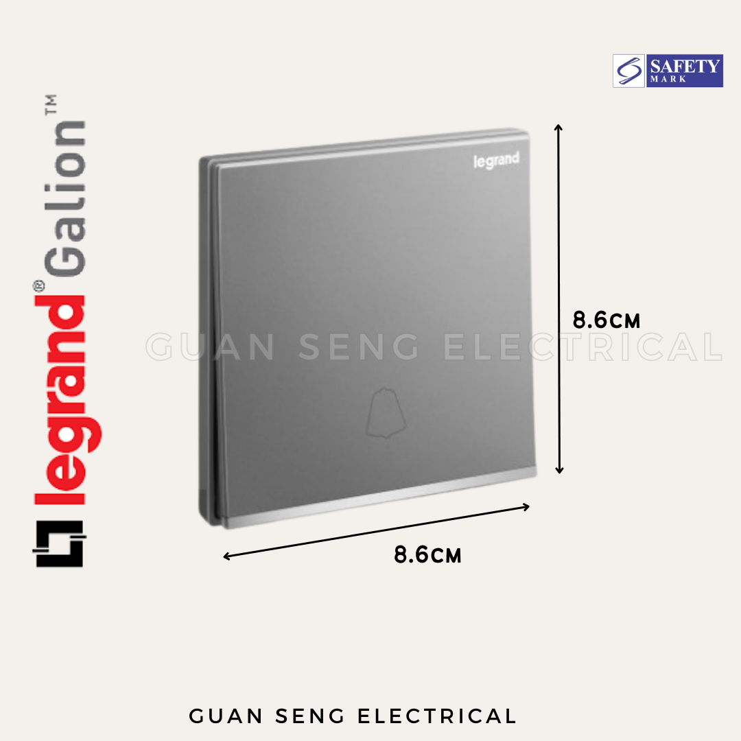 Legrand Galion Door Bell Switch White Silver Champagne Rose Gold Matt Black