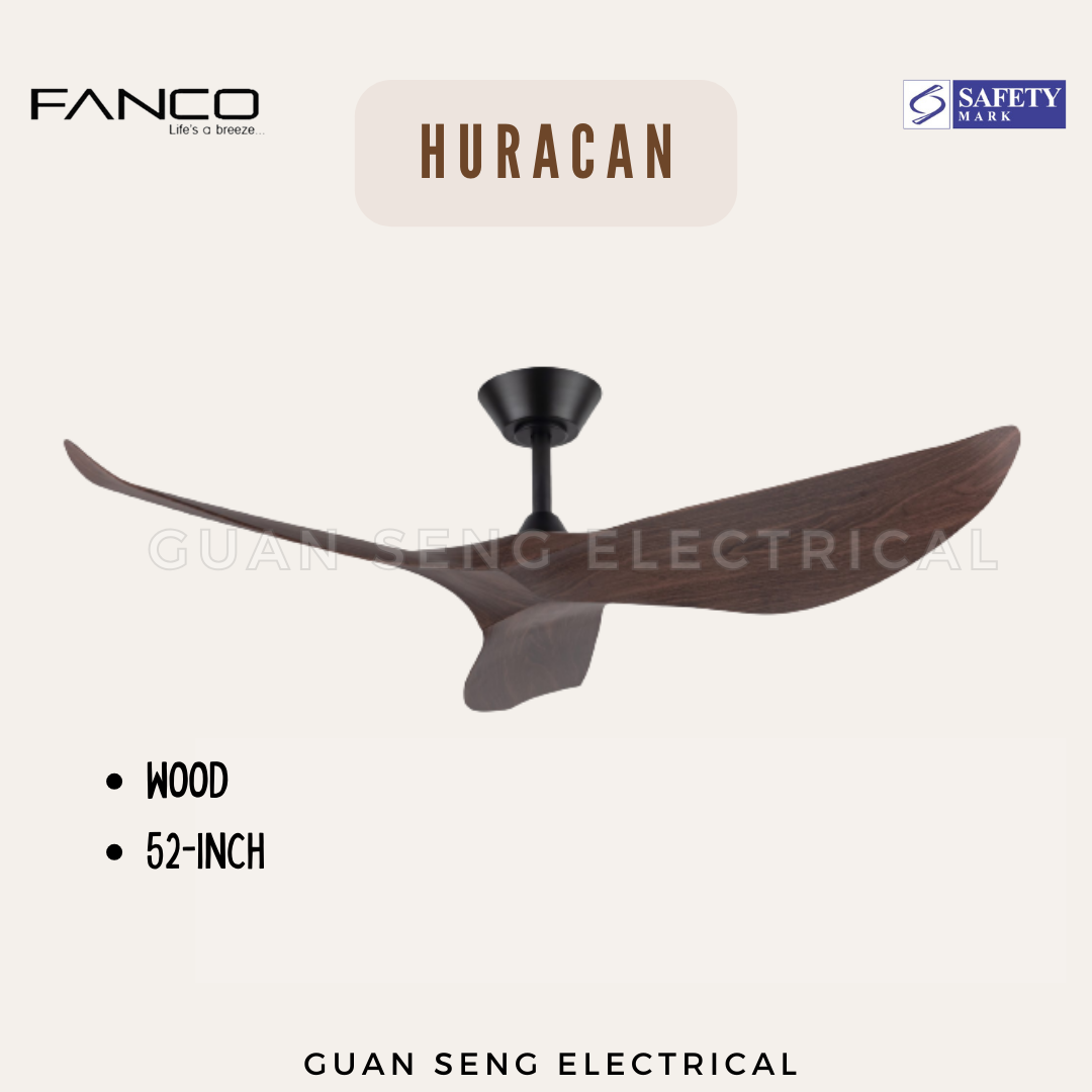 FANCO Huracan 52" DC Motor Ceiling Fan with Remote Control