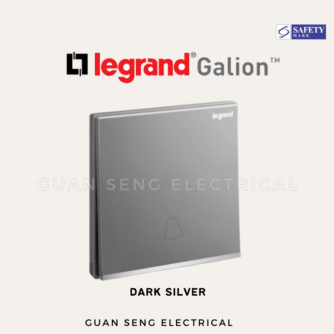 Legrand Galion Door Bell Switch White Silver Champagne Rose Gold Matt Black