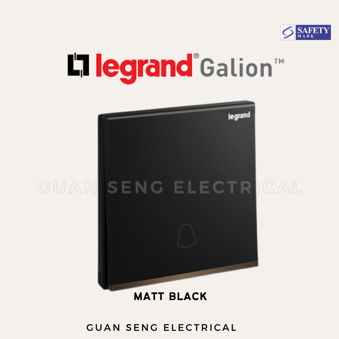 Legrand Galion Door Bell Switch White Silver Champagne Rose Gold Matt Black