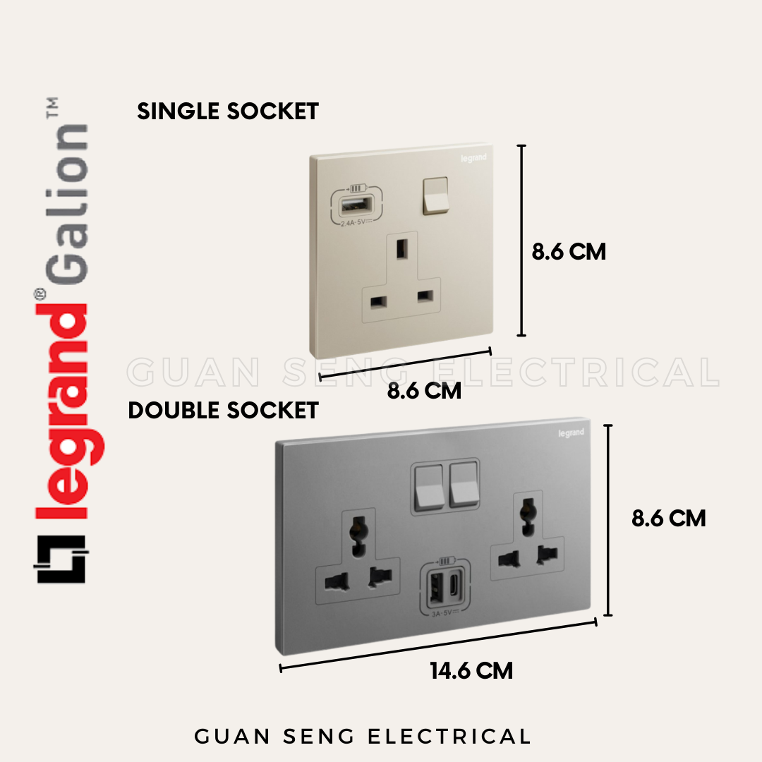 Legrand Galion Socket with USB