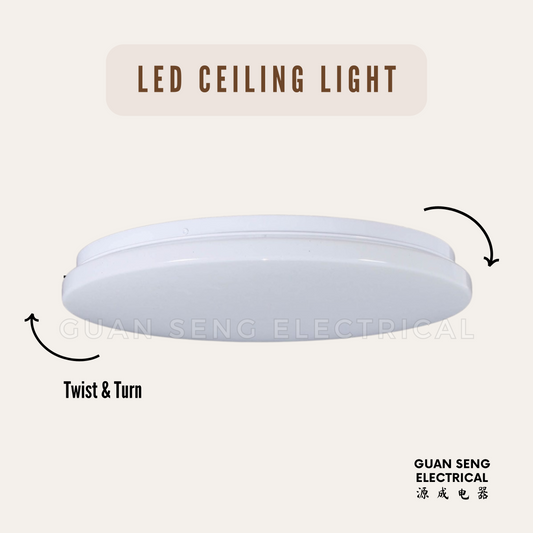 LED Ceiling Light 24W 36W - Daylight 3 Tone
