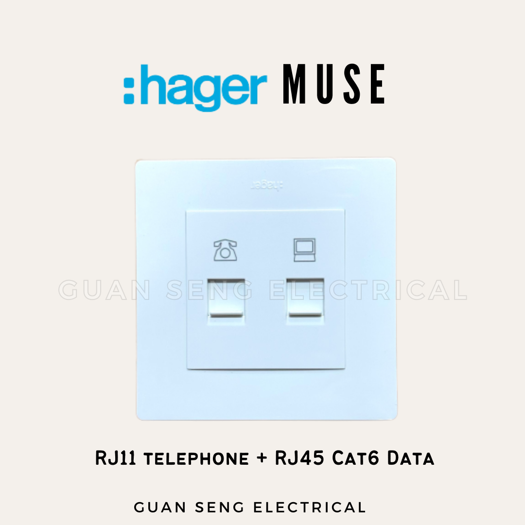 Hager Muse Switch and Socket