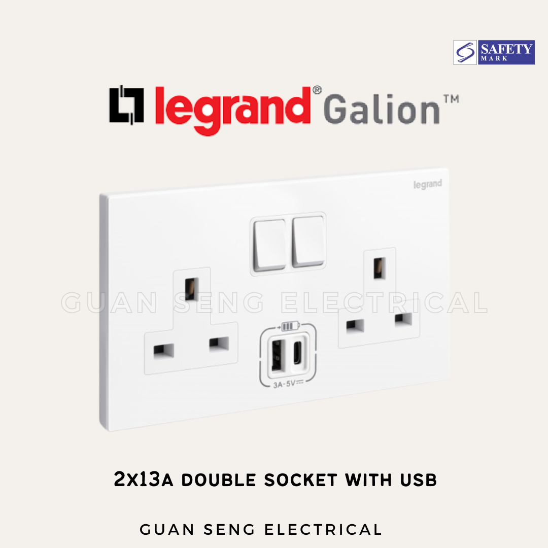 Legrand Galion Socket with USB